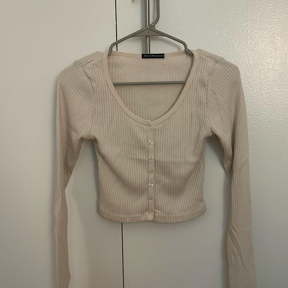 Staple Brandy Melville cropped cardigan (one size)